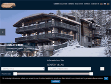 Tablet Screenshot of esmeraldaluxurychalets.com